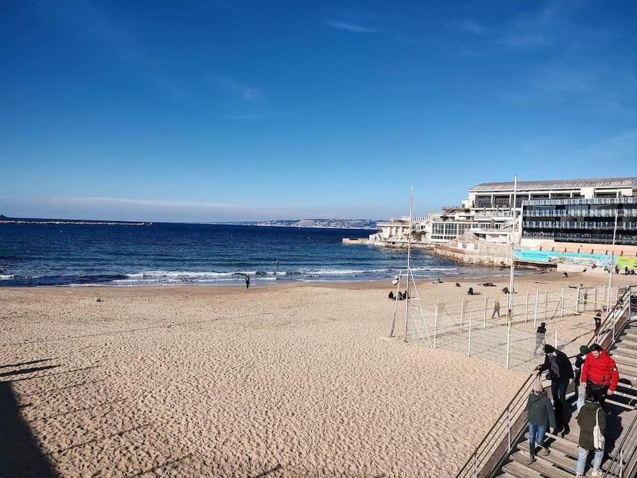 Studio Coin Nuit, Entre Plage Et Centre Marseille Exteriér fotografie