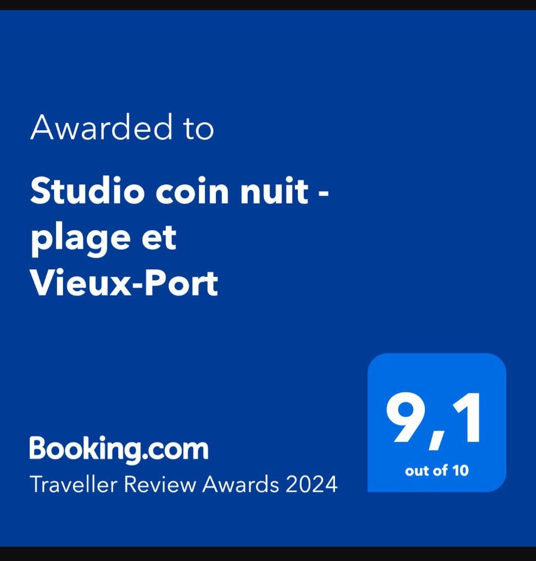Studio Coin Nuit, Entre Plage Et Centre Marseille Exteriér fotografie
